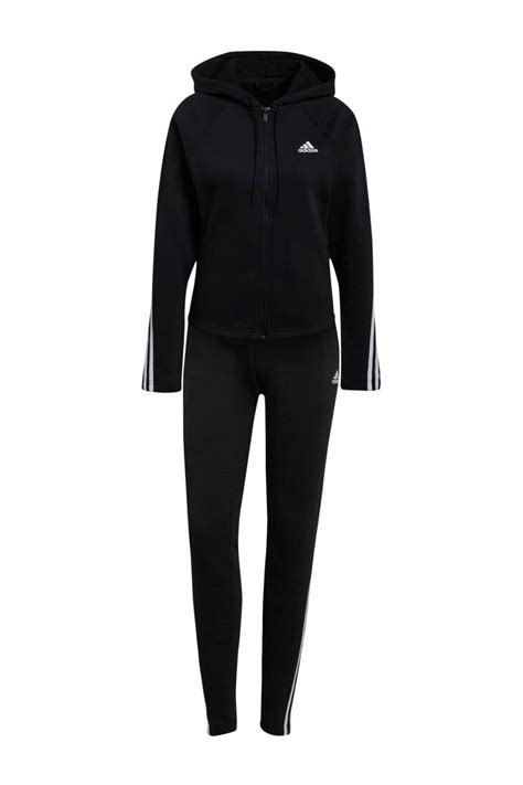 adidas joggingspak zwart wit|Adidas trainingspak dames.